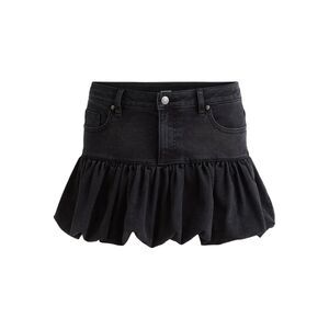 Madden NYC Black Denim Bubble Skirt - Size S (4-6)